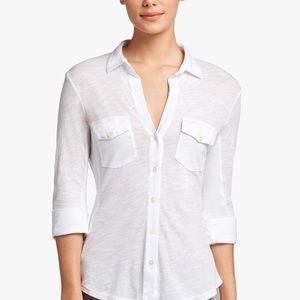 James Perse ‘Sheer Slub Side Panel’ Shirt